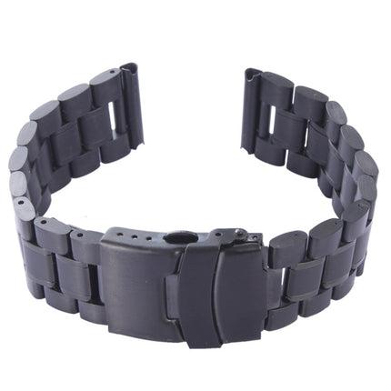 For Apple Watch 42mm Black Steel Watch Band, Only Used in Conjunction with Connectors (S-AW-0062) - DealBuddy