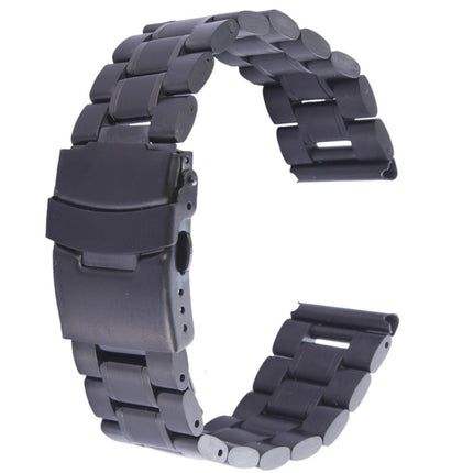 For Apple Watch 38mm Black Steel Watch Band, Only Used in Conjunction with Connectors (S-AW-3291) - DealBuddy