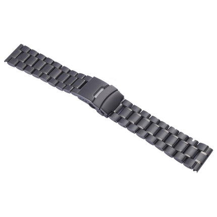 For Apple Watch 38mm Black Steel Watch Band, Only Used in Conjunction with Connectors (S-AW-3291) - DealBuddy
