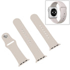 For Apple Watch Series 10 42mm / 9&8&7 41mm / SE 3&SE 2&6&SE&5&4 40mm / 3&2&1 38mm 3 in 1 Rubber Watch Band with Pin Buckle - DealBuddy
