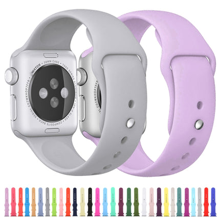 For Apple Watch Series 10 42mm / 9&8&7 41mm / SE 3&SE 2&6&SE&5&4 40mm / 3&2&1 38mm 3 in 1 Rubber Watch Band with Pin Buckle - DealBuddy