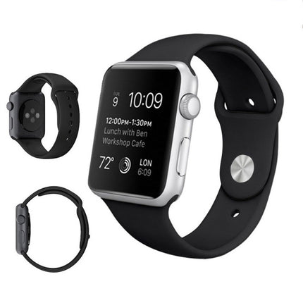 For Apple Watch Series 10 42mm / 9&8&7 41mm / SE 3&SE 2&6&SE&5&4 40mm / 3&2&1 38mm 3 in 1 Rubber Watch Band with Pin Buckle, For Apple Watch Series 9&8&7 41mm / SE 3&SE 2&6&SE&5&4 40mm - DealBuddy