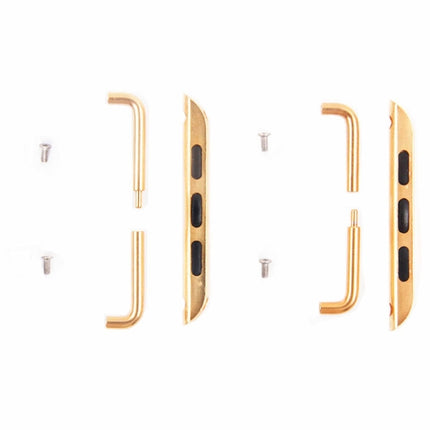 For Apple Watch 42 / 44 / 45mm Metal Strap Connector Metal Buckle, Pair - DealBuddy