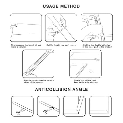 212cm Baby Edge Cushion Foam with Self-adhesive Tape