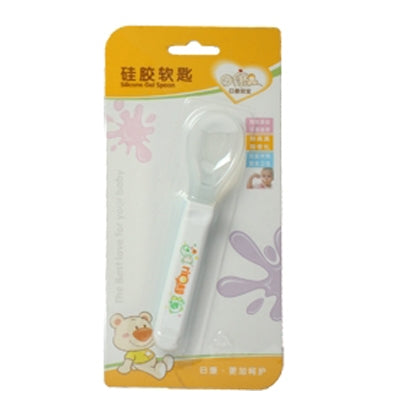 Lovely Silicone Gel Spoon for Baby (Random Delivery)