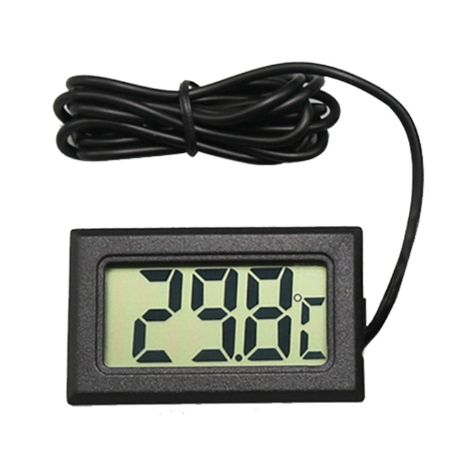 Mini LCD Digital Thermometer for Fridge Freezer, Insert Size 46mm x 26.6mm, Cable Length 1m - DealBuddy