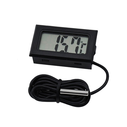 Mini LCD Digital Thermometer for Fridge Freezer, Insert Size 46mm x 26.6mm, Cable Length 1m - DealBuddy