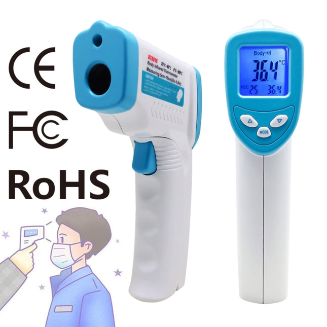 DT8018 Non-contact Forehead Body Infrared Thermometer, Temperature Range: 32.0 Degree C - 42.5 Degree C - DealBuddy