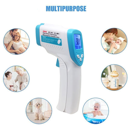 DT8018 Non-contact Forehead Body Infrared Thermometer, Temperature Range: 32.0 Degree C - 42.5 Degree C - DealBuddy