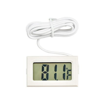 Mini LCD Indoor Digital Thermometer (Fahrenheit Display), White - DealBuddy