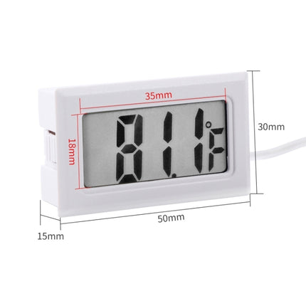 Mini LCD Indoor Digital Thermometer (Fahrenheit Display), White - DealBuddy