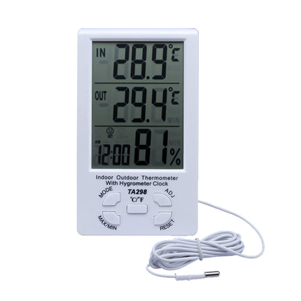 TA298 Digital LCD Humidity / Hygrometer and Thermometer with Extra Sensor Cable - DealBuddy