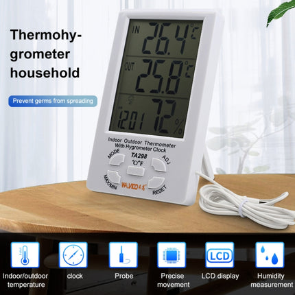 TA298 Digital LCD Humidity / Hygrometer and Thermometer with Extra Sensor Cable - DealBuddy
