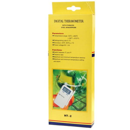 HT-2 LCD Digital Food Thermometer, Temperature Ranger: -50 to 300 Degree Celsius - DealBuddy