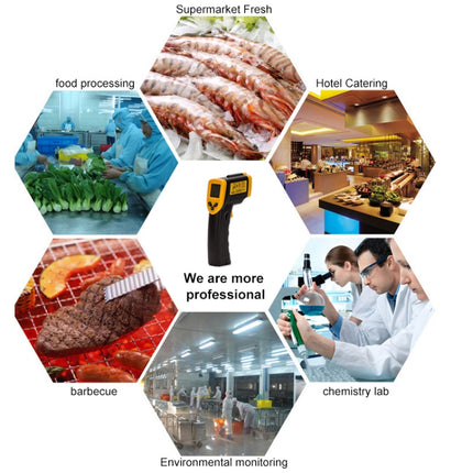 Infrared Thermometer, Temperature Range: -50 - 380 Degrees Celsius (D:S = 12:1) - DealBuddy