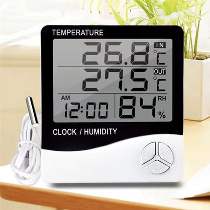 Outdoor / Indoor LCD Digital Electronic Thermometer Hygrometer Alarm Clock - DealBuddy