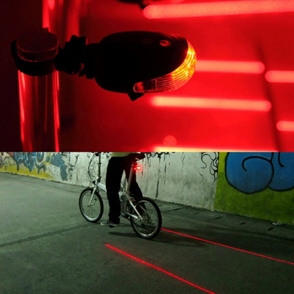 Bicycle LED Light Laser Night Mountain Bike Tail Light Taillight MTB Safety Warning Bicycle Rear Light Lamp Bycycle Light