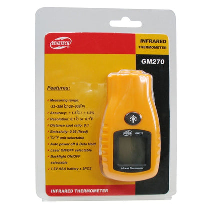 BENETECH Digital Mini Infrared Thermometer, Temperature Range: -32 - 280 Degree (GM270) - DealBuddy