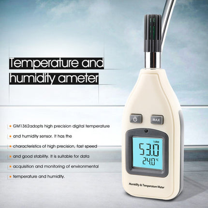 BENETECH GM1362 1.45 Inch Screen Digital Humidity & Temperature Meter - DealBuddy