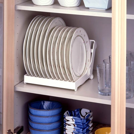 Foldable Dish Drip Rack Plate Holder