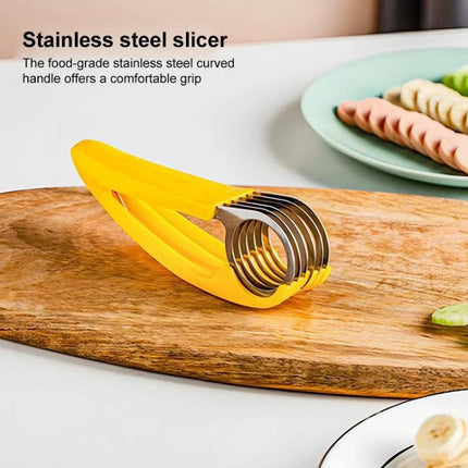 LsCook Kitchen Tool Banana Slicer Cutter Chopper for Fruit Salad, Banana Slicer - DealBuddy