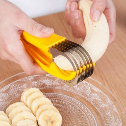 LsCook Kitchen Tool Banana Slicer Cutter Chopper for Fruit Salad, Banana Slicer - DealBuddy