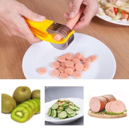 LsCook Kitchen Tool Banana Slicer Cutter Chopper for Fruit Salad, Banana Slicer - DealBuddy
