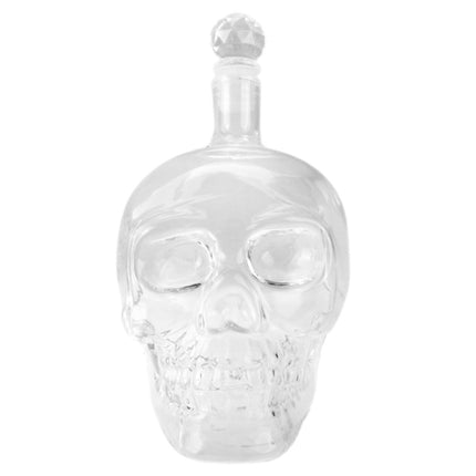 Crystal Glass Skull Bottle for Vodka & Whiskey & Beer Liqueur & Red Wine & Other Beverage, 350ML - DealBuddy