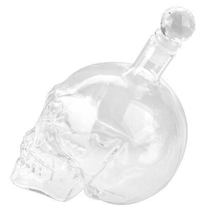 Crystal Glass Skull Bottle for Vodka & Whiskey & Beer Liqueur & Red Wine & Other Beverage, 350ML - DealBuddy