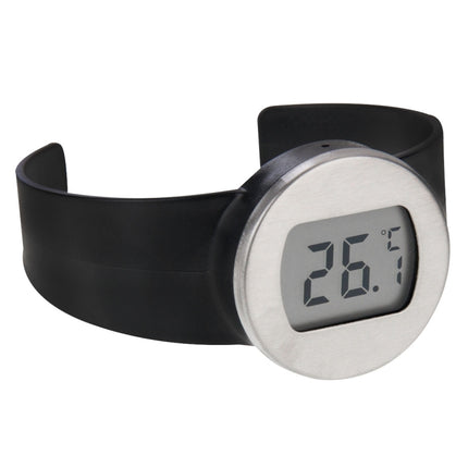 Celsius Degree Digital LCD Display Wine Bottle Thermometer, Suitable Bottle Diameter: 65-80mm (Black + Silver) - DealBuddy