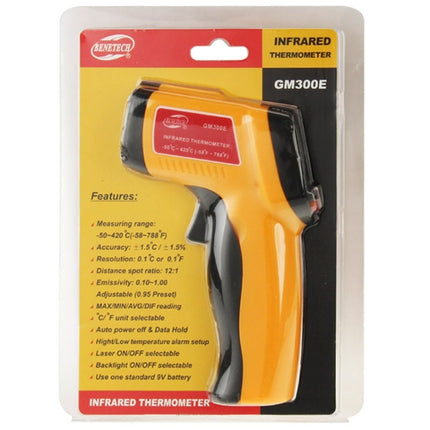 BENETECH GM300E Digital Laser Point Infrared Thermometer, Temperature Range: -50-420 Celsius Degree - DealBuddy