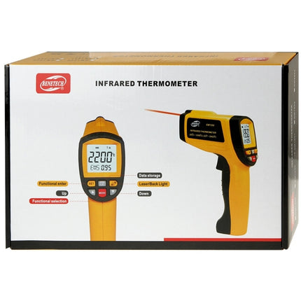 BENETECH GM1651 USB Digital Display Temperature Gun Handheld Infrared IR Thermometer, Measure Range: -30~1650C - DealBuddy