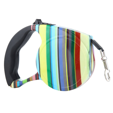 Easy Operation Retractable Flexible Dog Leash, 5m Color Strip Style - DealBuddy