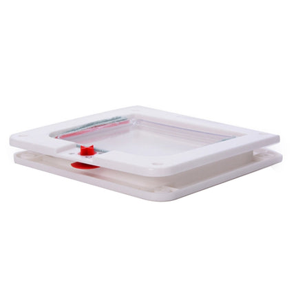 Cat / Small-scale Dog Friendly Transparent Flap, Universal 4 Way Locking, White - DealBuddy