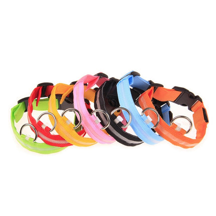 Adjustable 3-Mode LED Flashing Dog Collar, Size: S , Size: S, Size: M, Size: L, Size: XL - DealBuddy