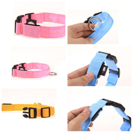 Adjustable 3-Mode LED Flashing Dog Collar, Size: S , Size: S, Size: M, Size: L, Size: XL - DealBuddy