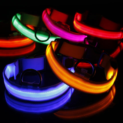 Adjustable 3-Mode LED Flashing Dog Collar, Size: S , Size: S, Size: M, Size: L, Size: XL - DealBuddy