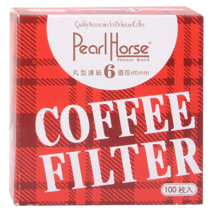 100 PCS Round Coffee Filter Paper, Diameter 60mm