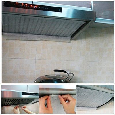 45 x 60cm Kitchen Exhaust Fan Air Filter Oil Smoke Dust Filter with Magic Tape