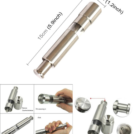 304 Stainless Steel Salt and Pepper Grinder / Mill