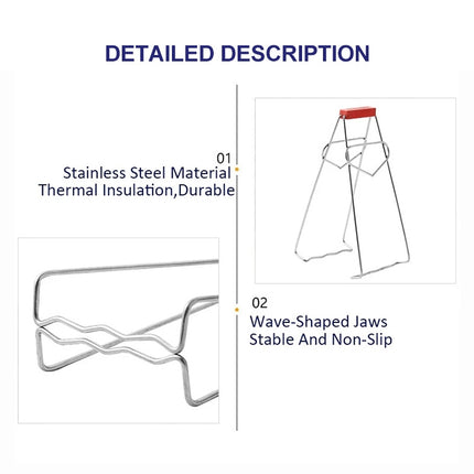 10pcs High Quality Kitchen Gadget Stainless Steel Pot Clip