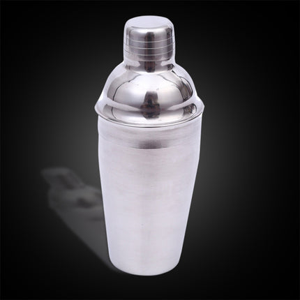 5 in 1 Classic Stainless Steel Shaker Set, Capacity: 550ml (Shaker + Jigger + Strainer + Ice Clip + Stirrer Pipe)