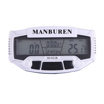 Multifunction LCD Display Cycle Computer Odometer Speedometer (MS-602B)