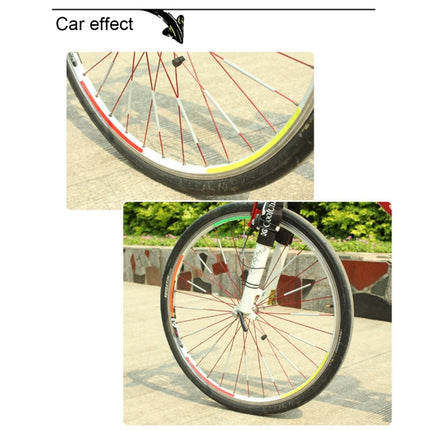 OQSPORT 12 PCS Bicycle Wheel Spoke Reflector Reflective Mount Clip Tube Warning Light Strip - DealBuddy