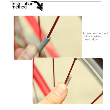 OQSPORT 12 PCS Bicycle Wheel Spoke Reflector Reflective Mount Clip Tube Warning Light Strip - DealBuddy