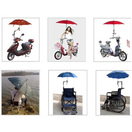 Universal Foldable Adjustable Stainless Steel Cycling Umbrella Bracket Holder Angle Adjustable Mount Stand for Bike Motorcycle