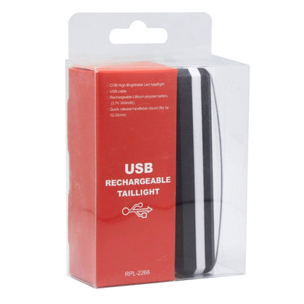 RPL-2266 5-mode 100LM USB Rechargeable Bicycle COB LED Taillights