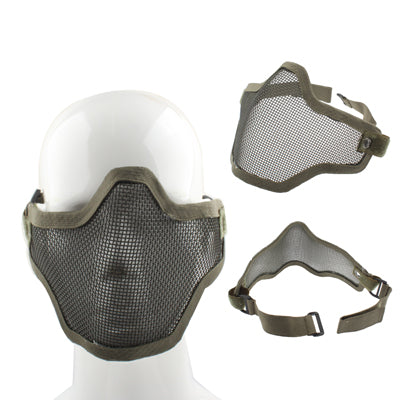 Half Face Net Mesh Style Protection Mask with Elastic Strap