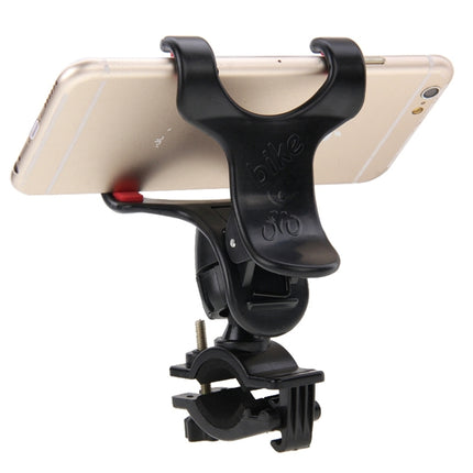 360 Degree Rotation Universal Mobile Phone Bicycle Clip Holder Cradle Stand, Clip Support Phone Width: up to 10cm