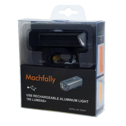 MC-QD001 180 Lumens USB Rechargeable LED Bright Aluminum Light with Handlebar Mount